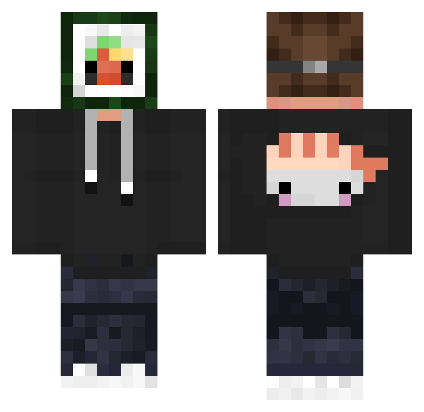 sushi3269 Minecraft skin, front and back view
