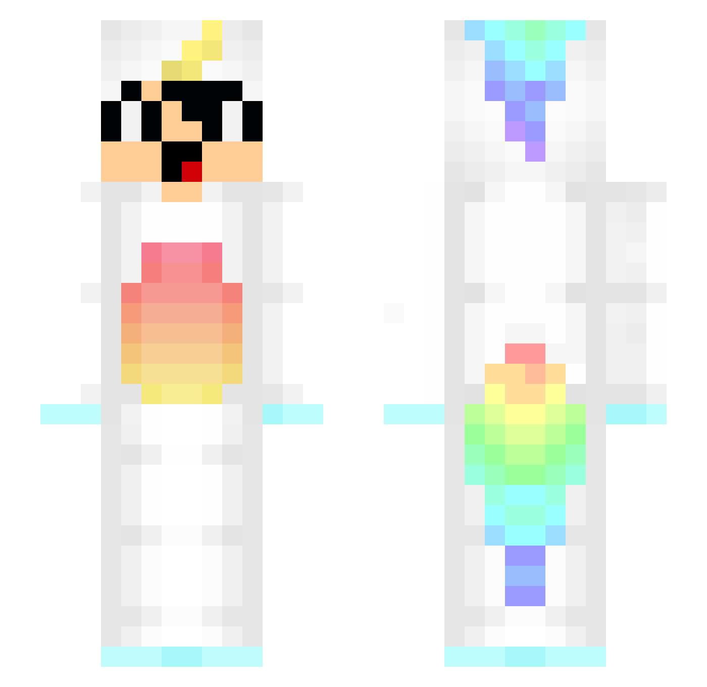 SENHORA_BR Minecraft skin, front and back view