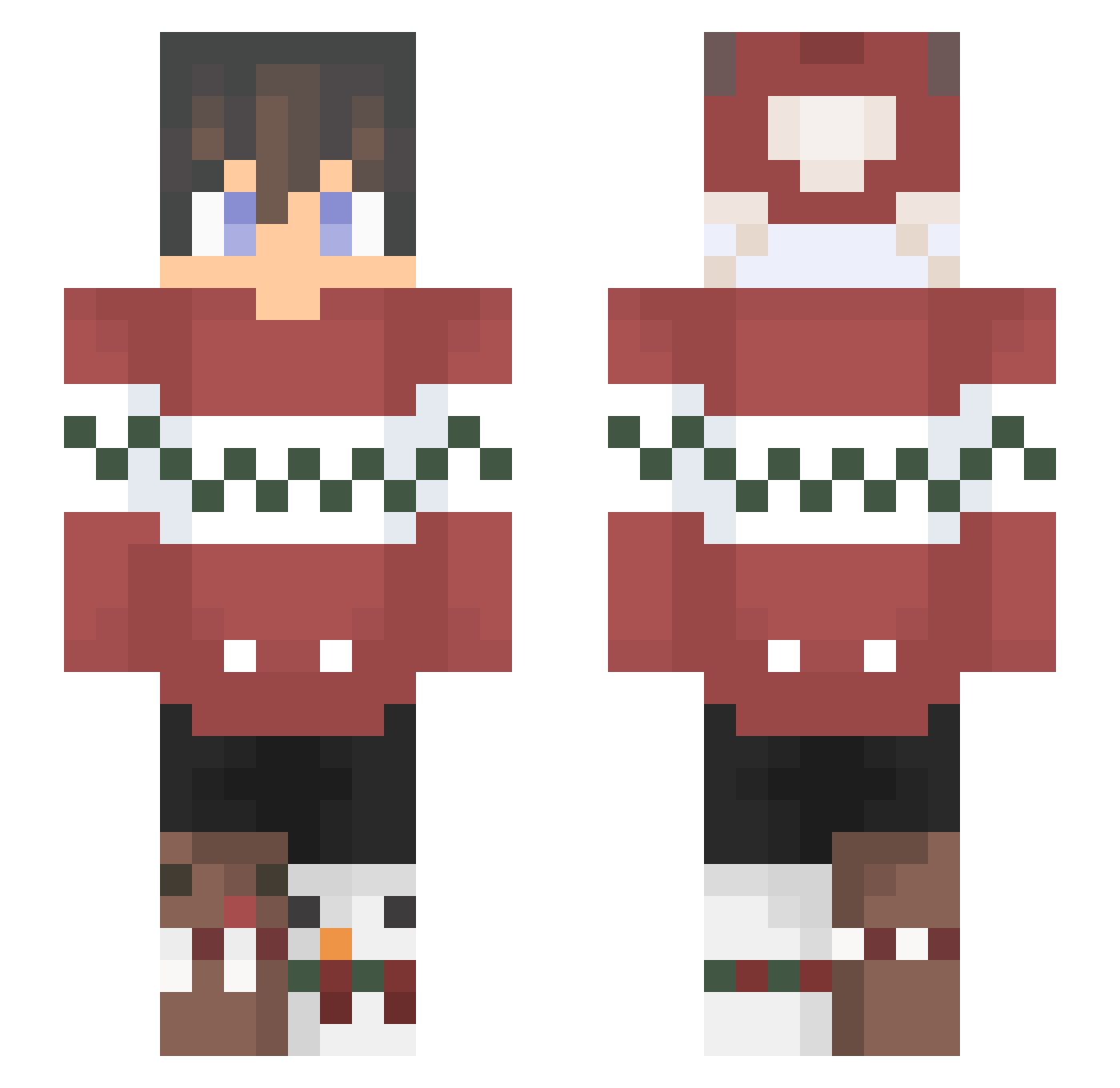 SangradoTL Minecraft skin, front and back view