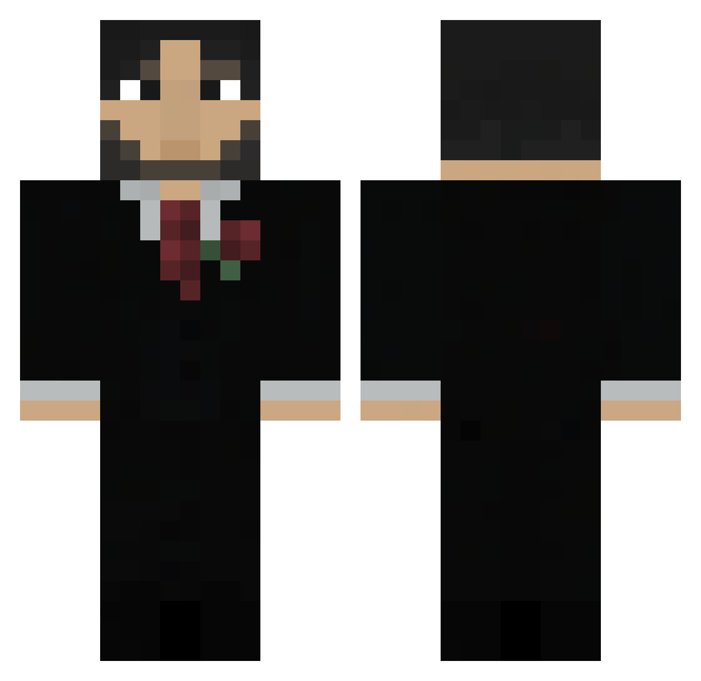 Surge_NA Minecraft skin, front and back view