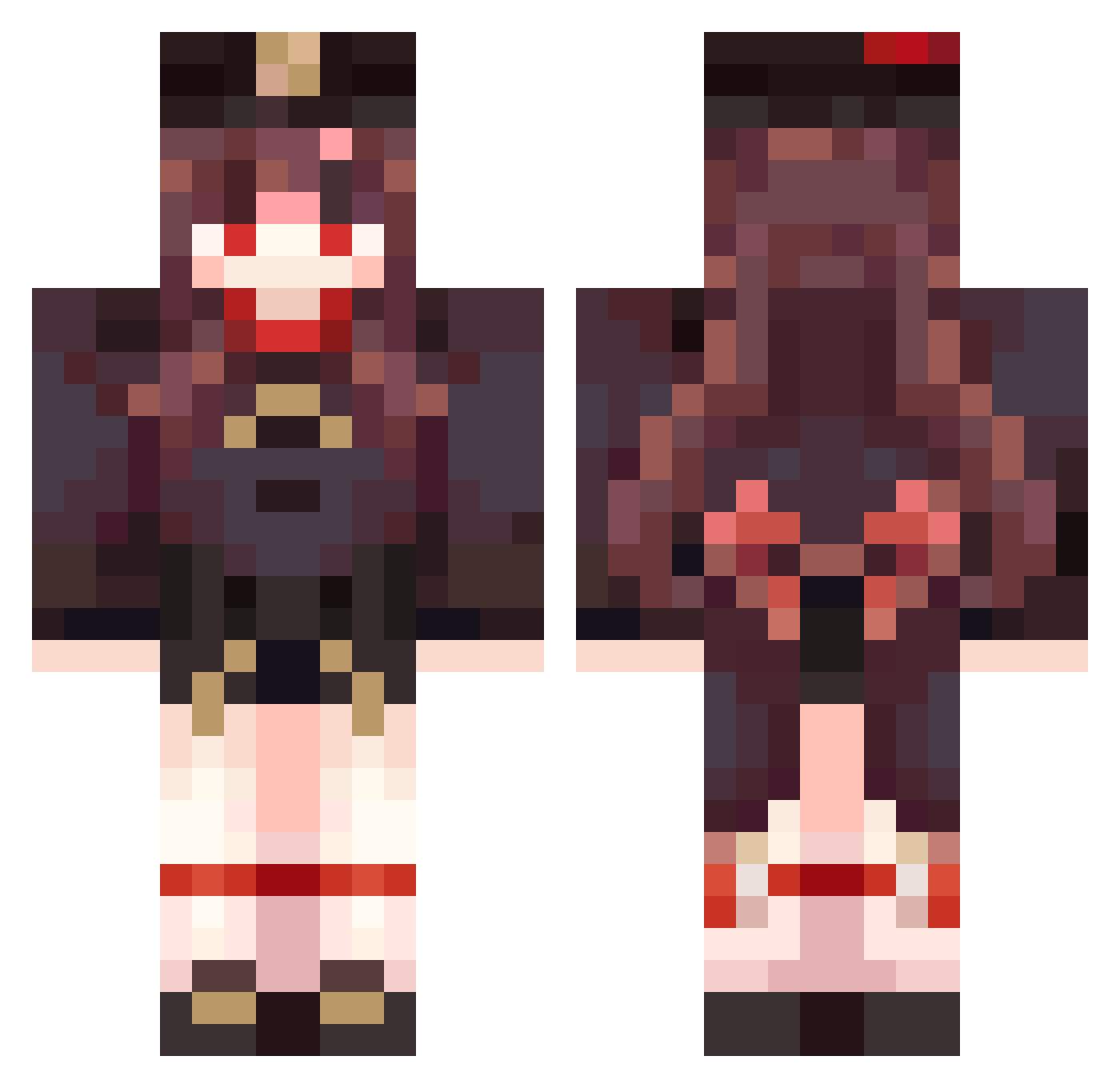 Weihan_Lai Minecraft skin, front and back view