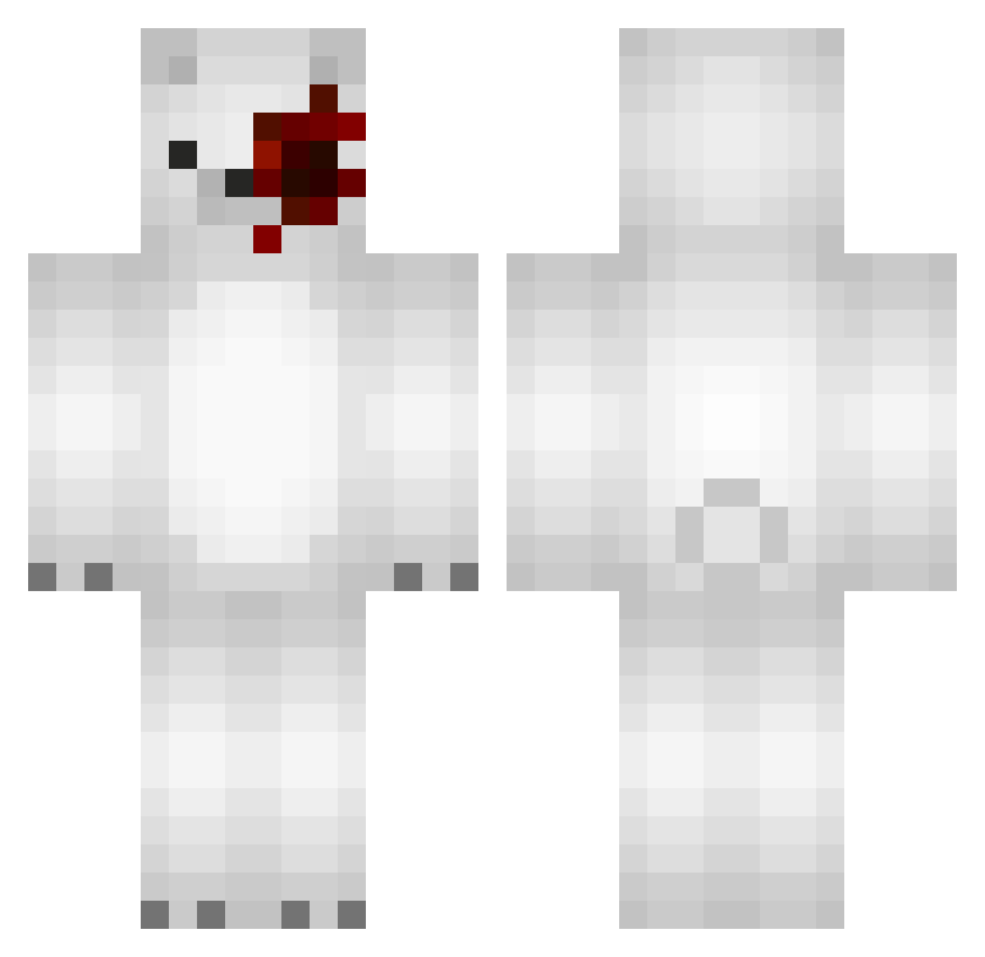 Bugatti2604 Minecraft skin, front and back view