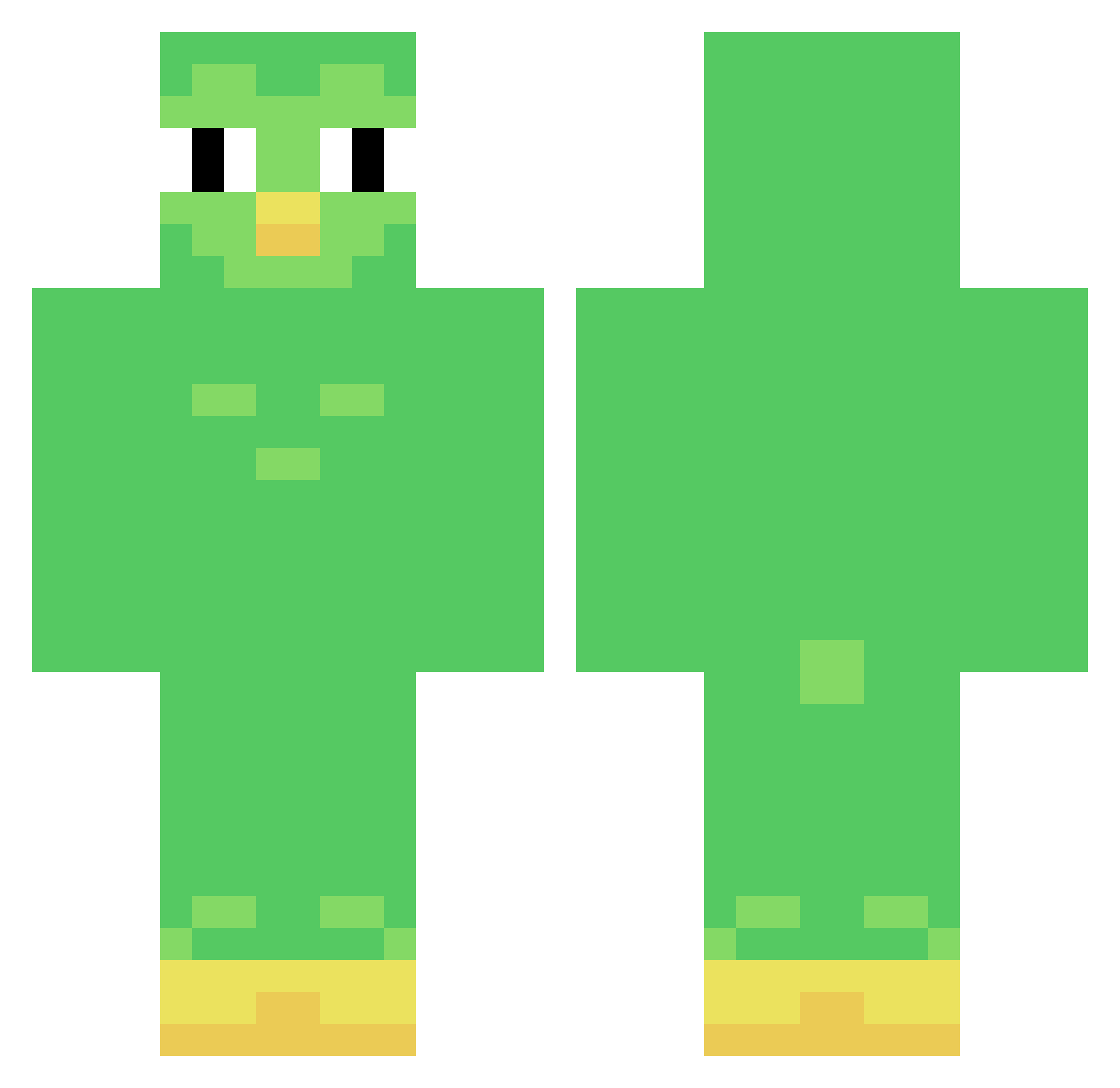 AdolfHitmarker Minecraft skin, front and back view