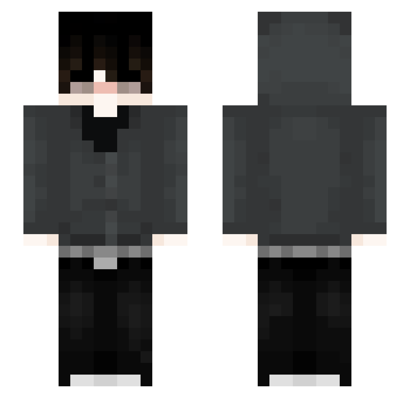 SwiftEdge_blue Minecraft skin, front and back view