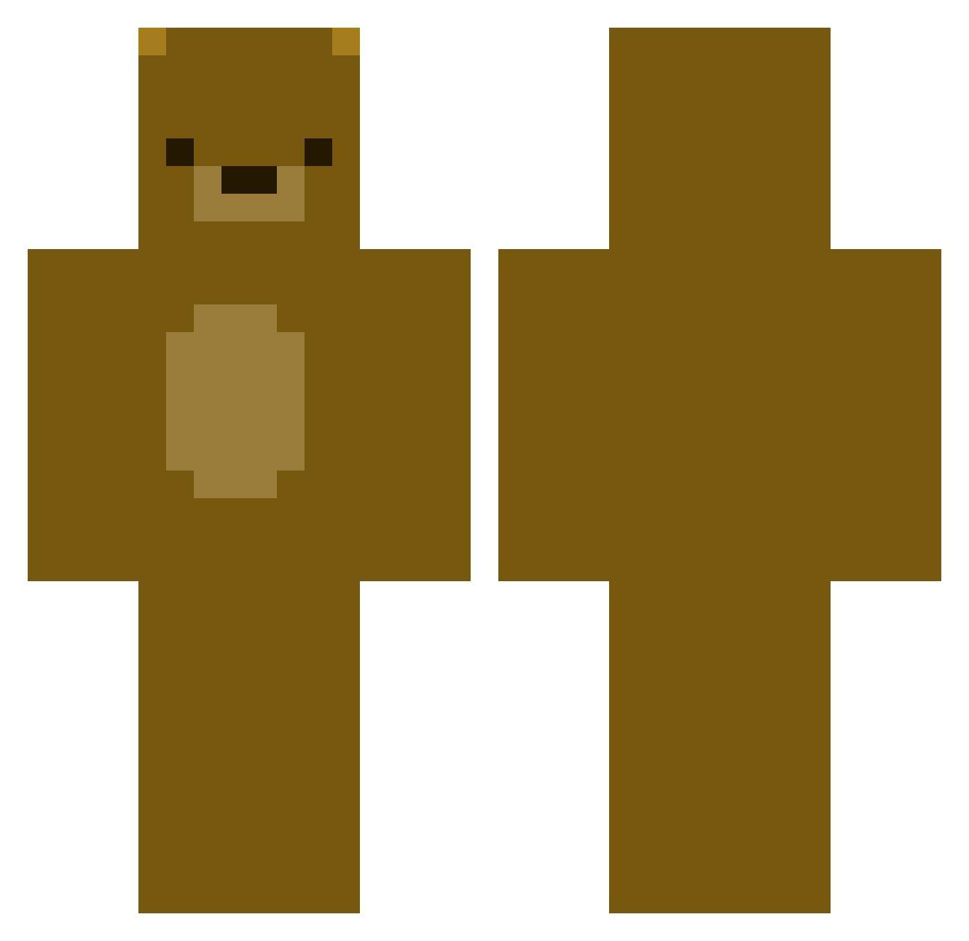 ToXicDoolittle Minecraft skin, front and back view