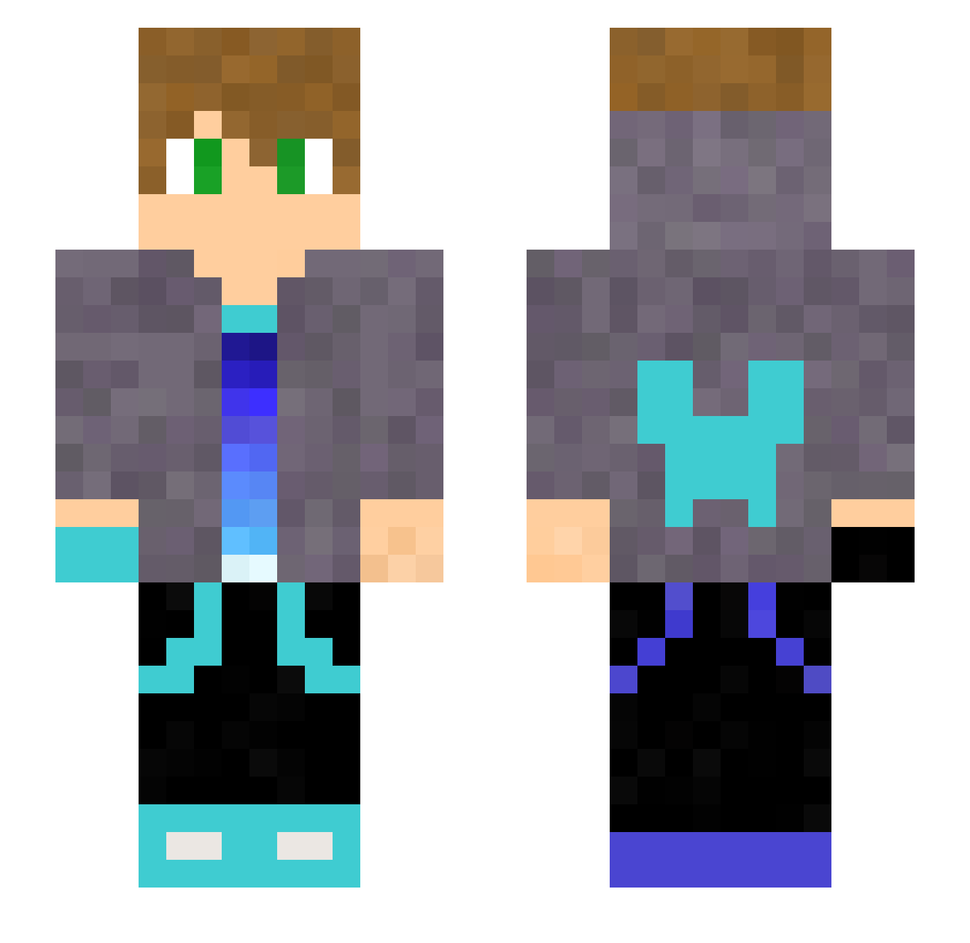 mocyacya123456 Minecraft skin, front and back view