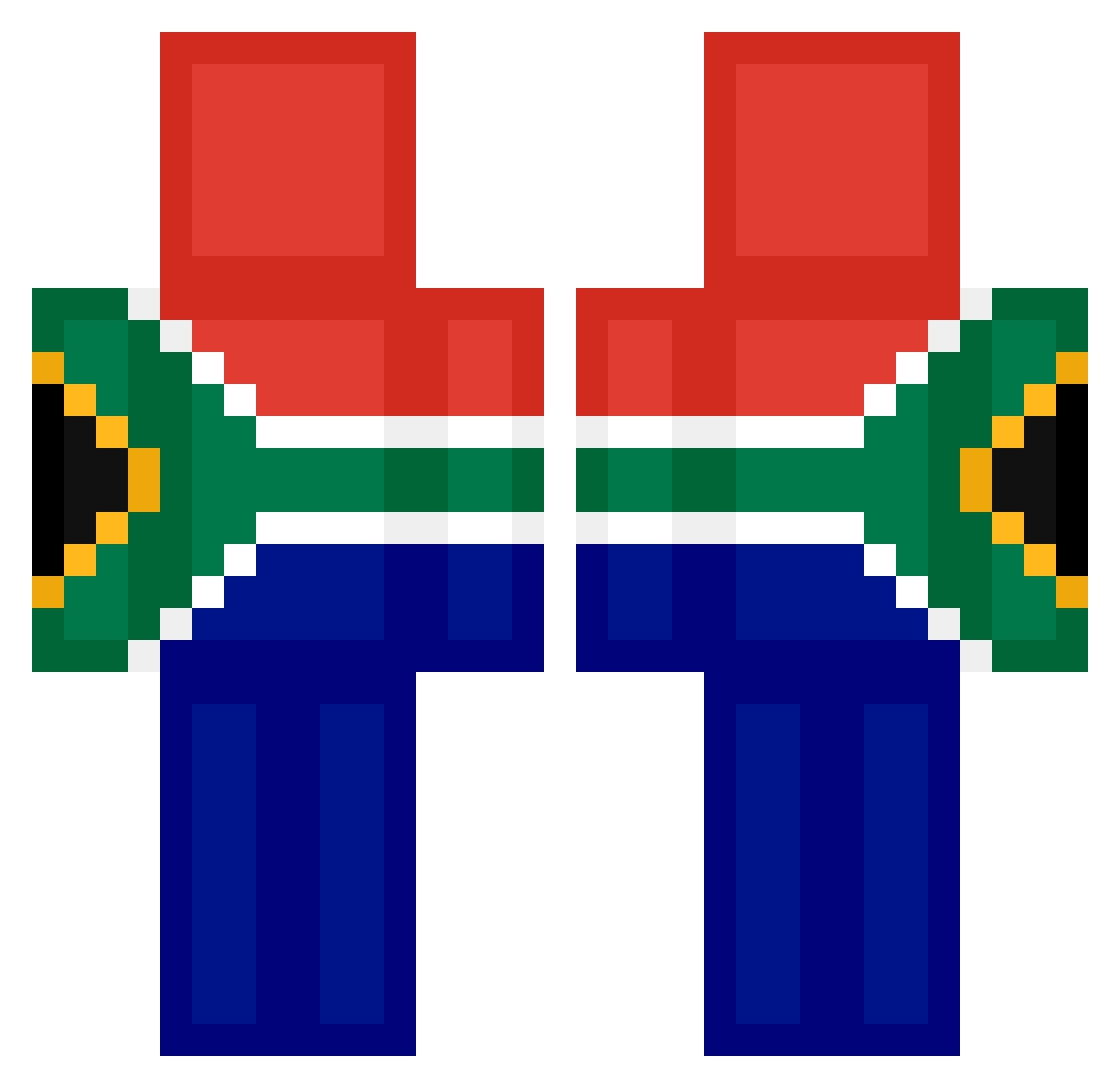 stewvv Minecraft skin, front and back view