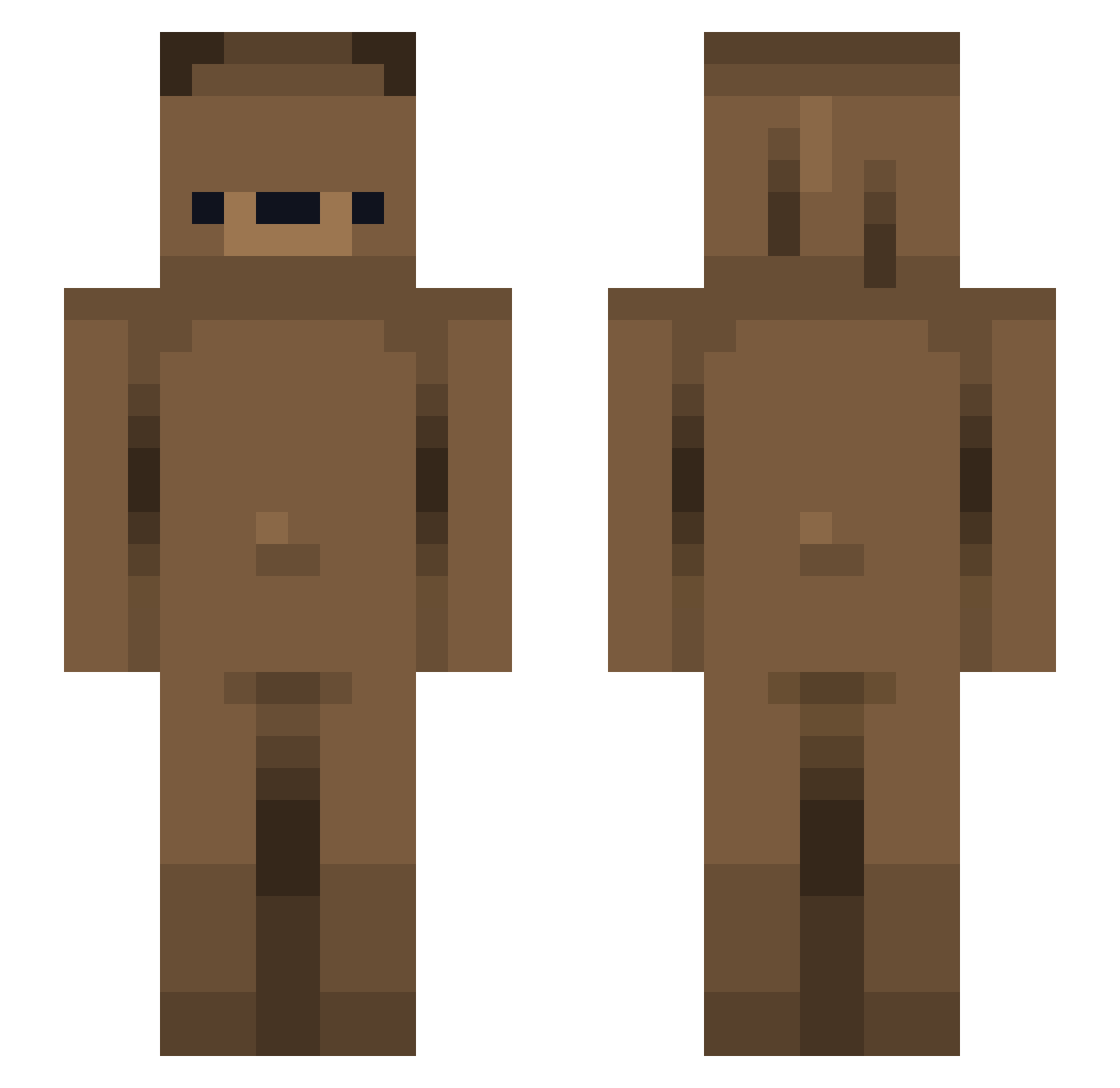 REDSTONEPIG32 Minecraft skin, front and back view