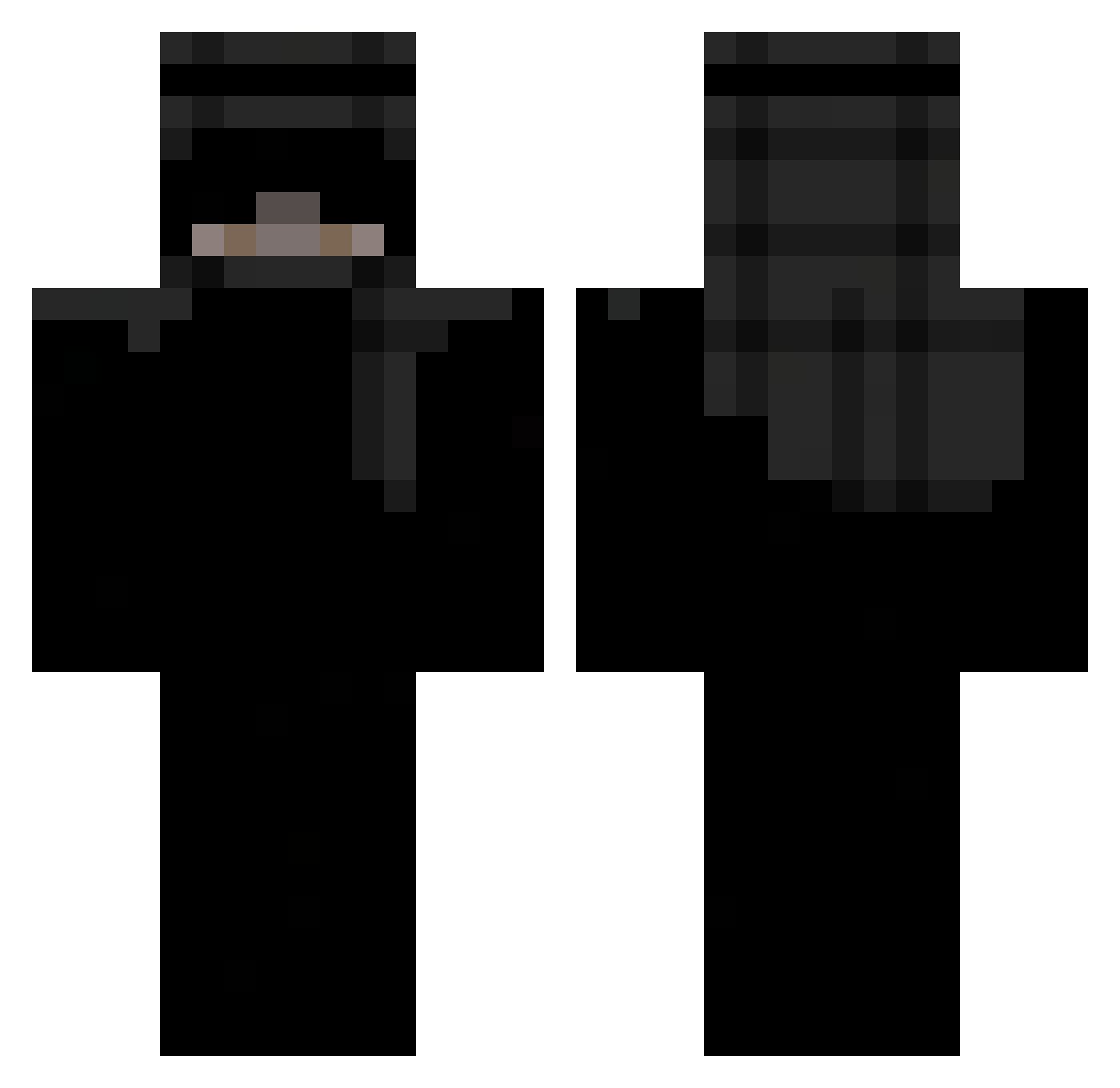 ikebanas Minecraft skin, front and back view