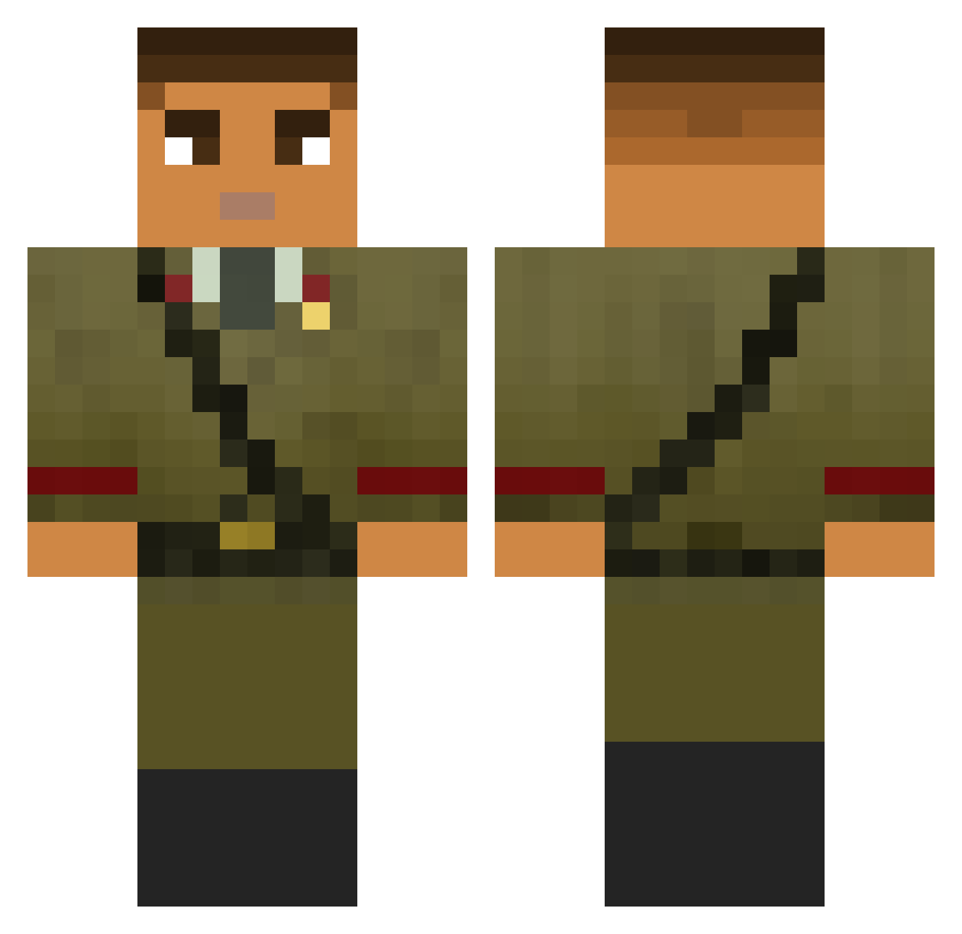 Pinguuu2222 Minecraft skin, front and back view