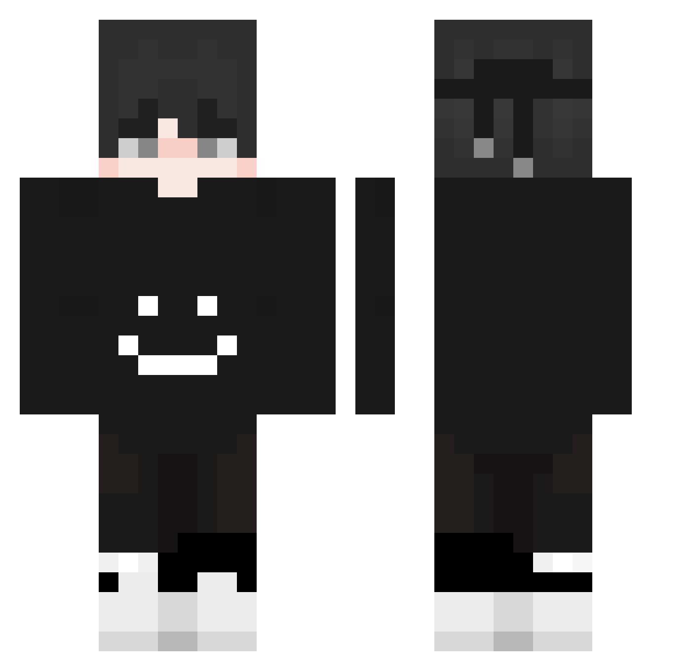 nicolegalaxy18 Minecraft skin, front and back view
