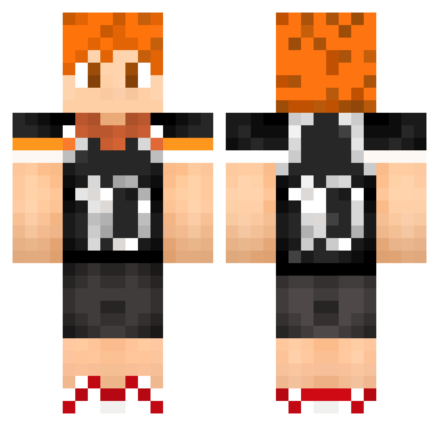 imdudas Minecraft skin, front and back view