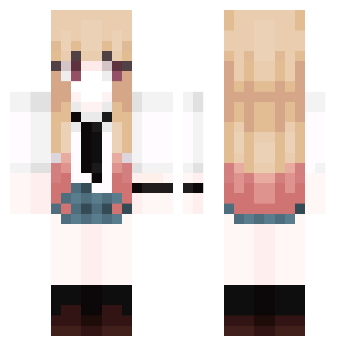 sahodongg123 Minecraft skin, front and back view