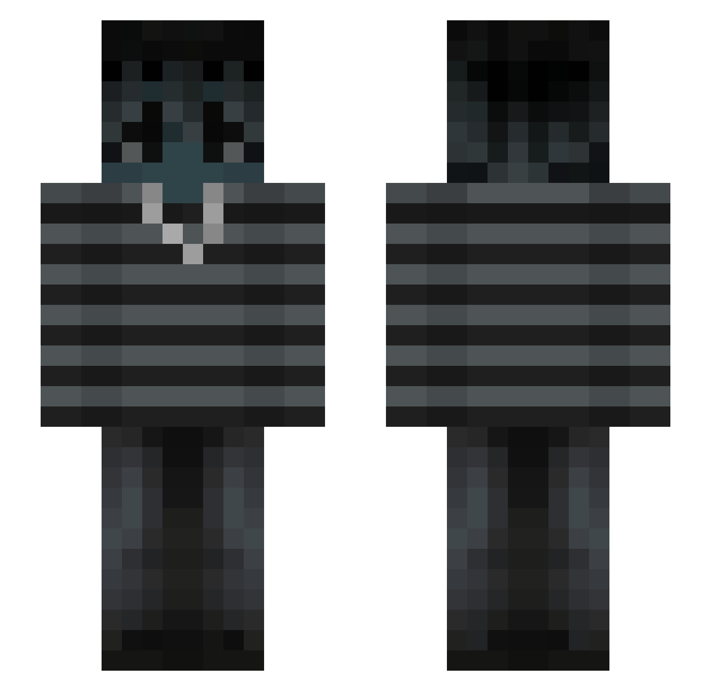 PankoFranko Minecraft skin, front and back view