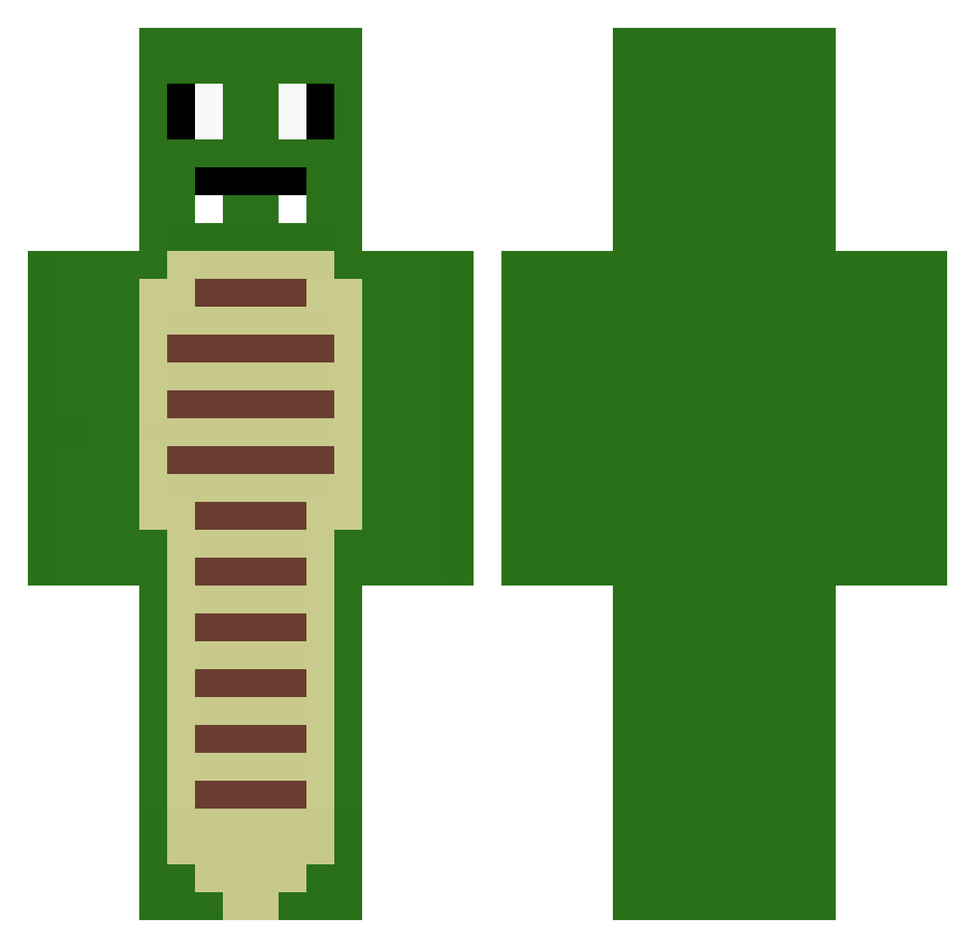 AccHasBeenBought Minecraft skin, front and back view