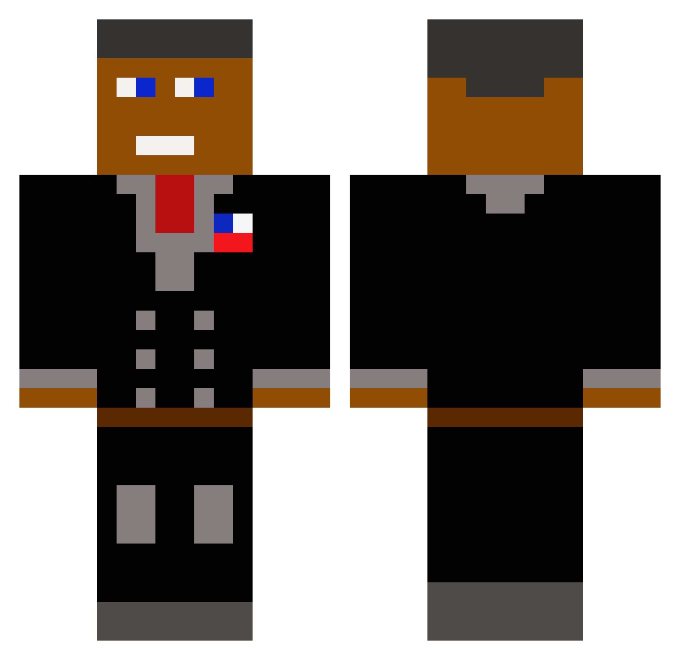 bigmacc65 Minecraft skin, front and back view