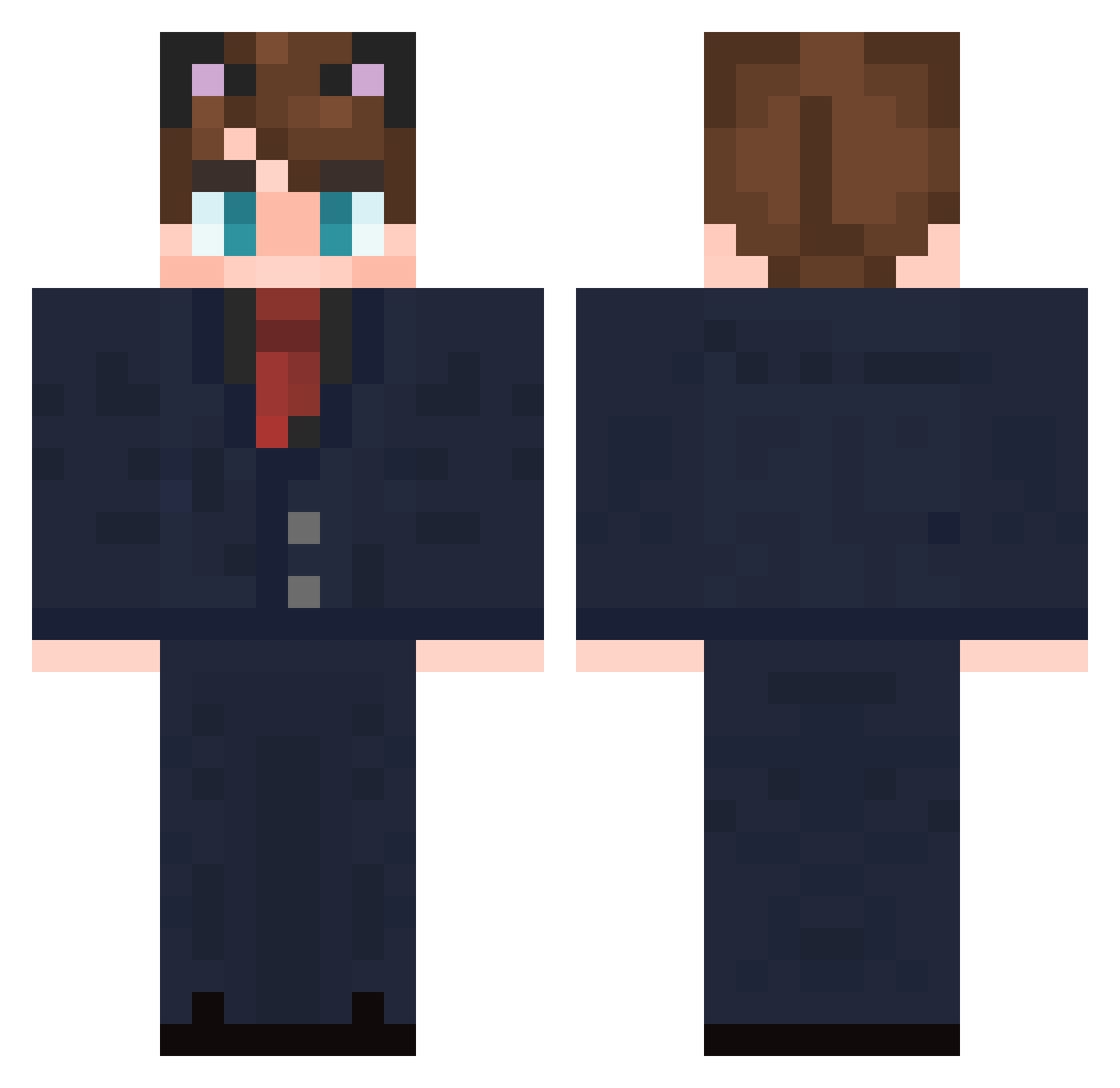 TOD2014 Minecraft skin, front and back view