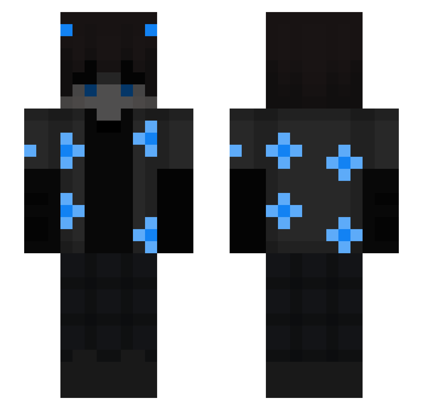 stab406 Minecraft skin, front and back view