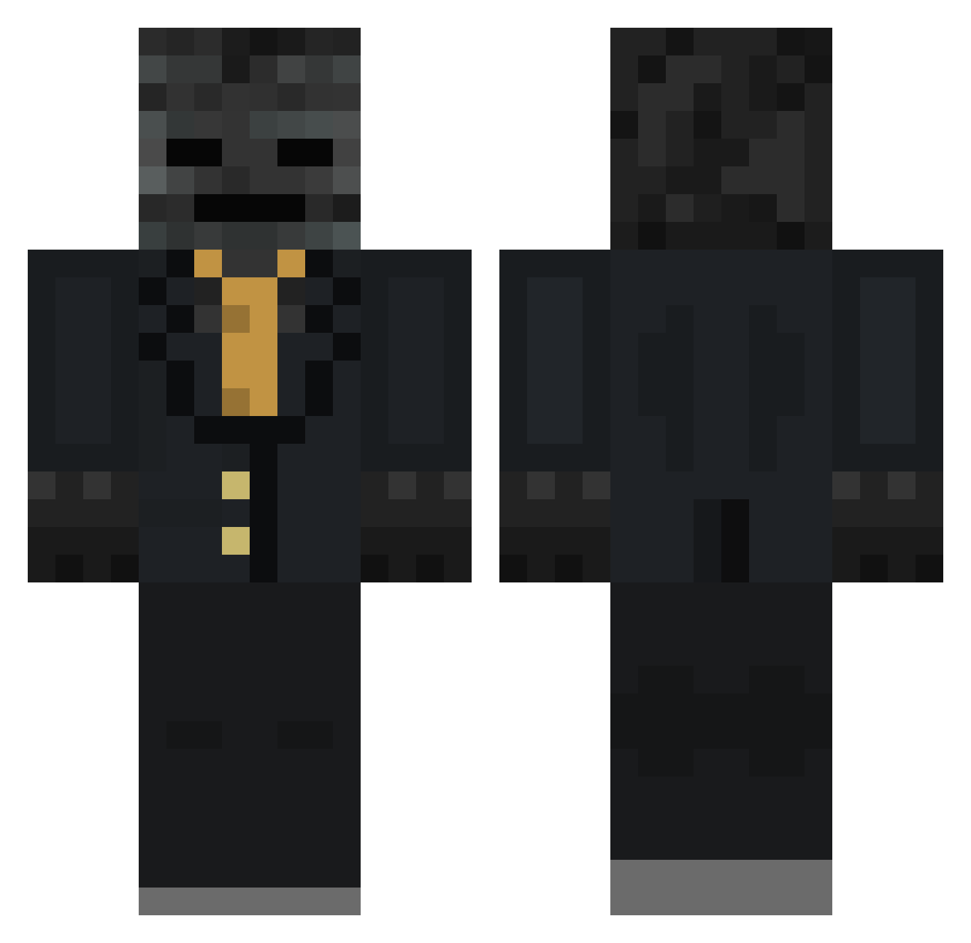 N1ghtSky0 Minecraft skin, front and back view