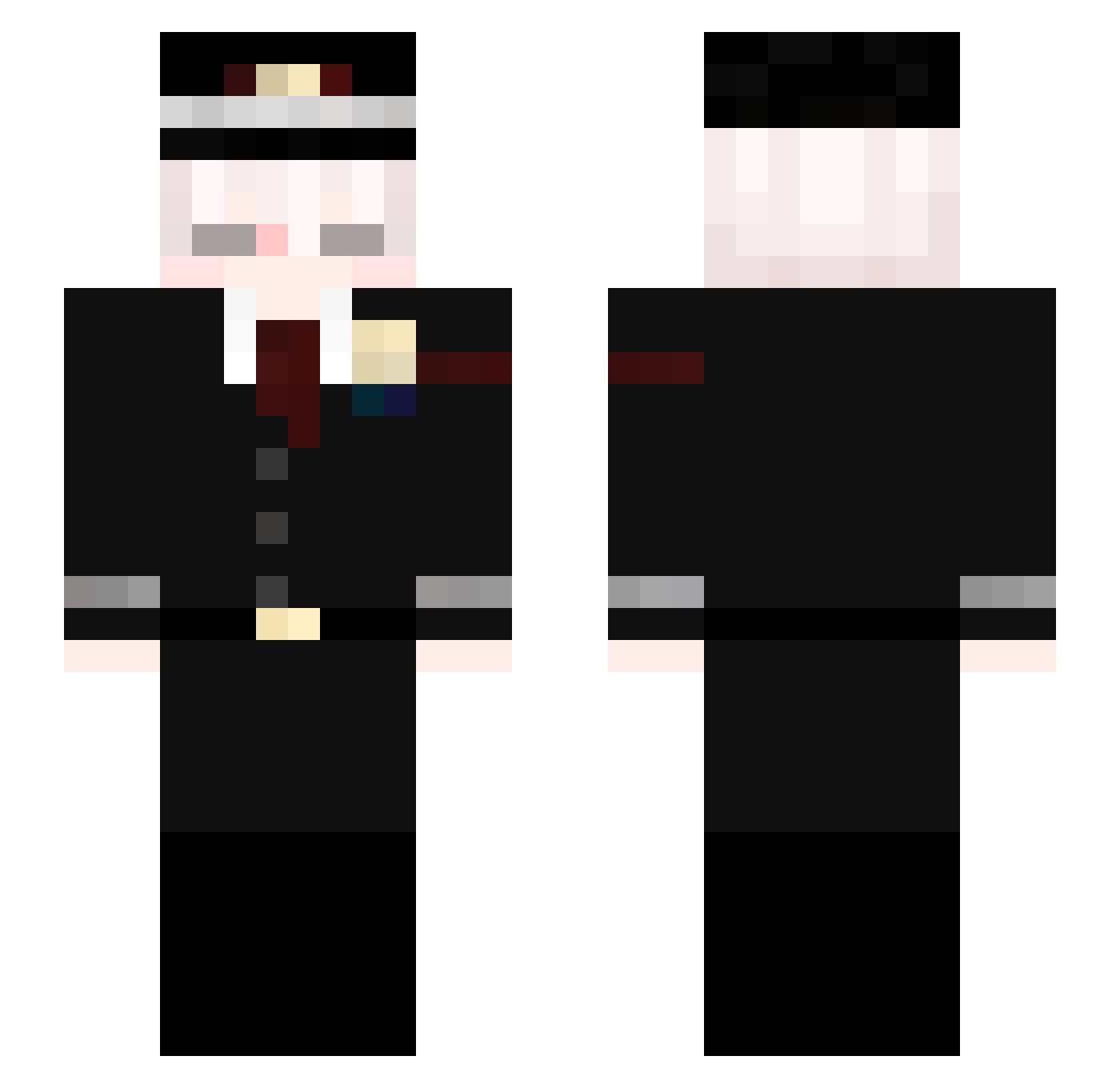 1z0_ Minecraft skin, front and back view