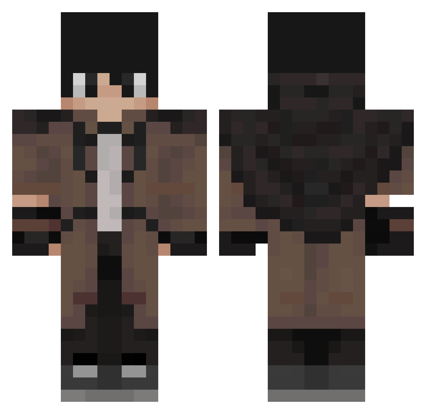 coolf11 Minecraft skin, front and back view