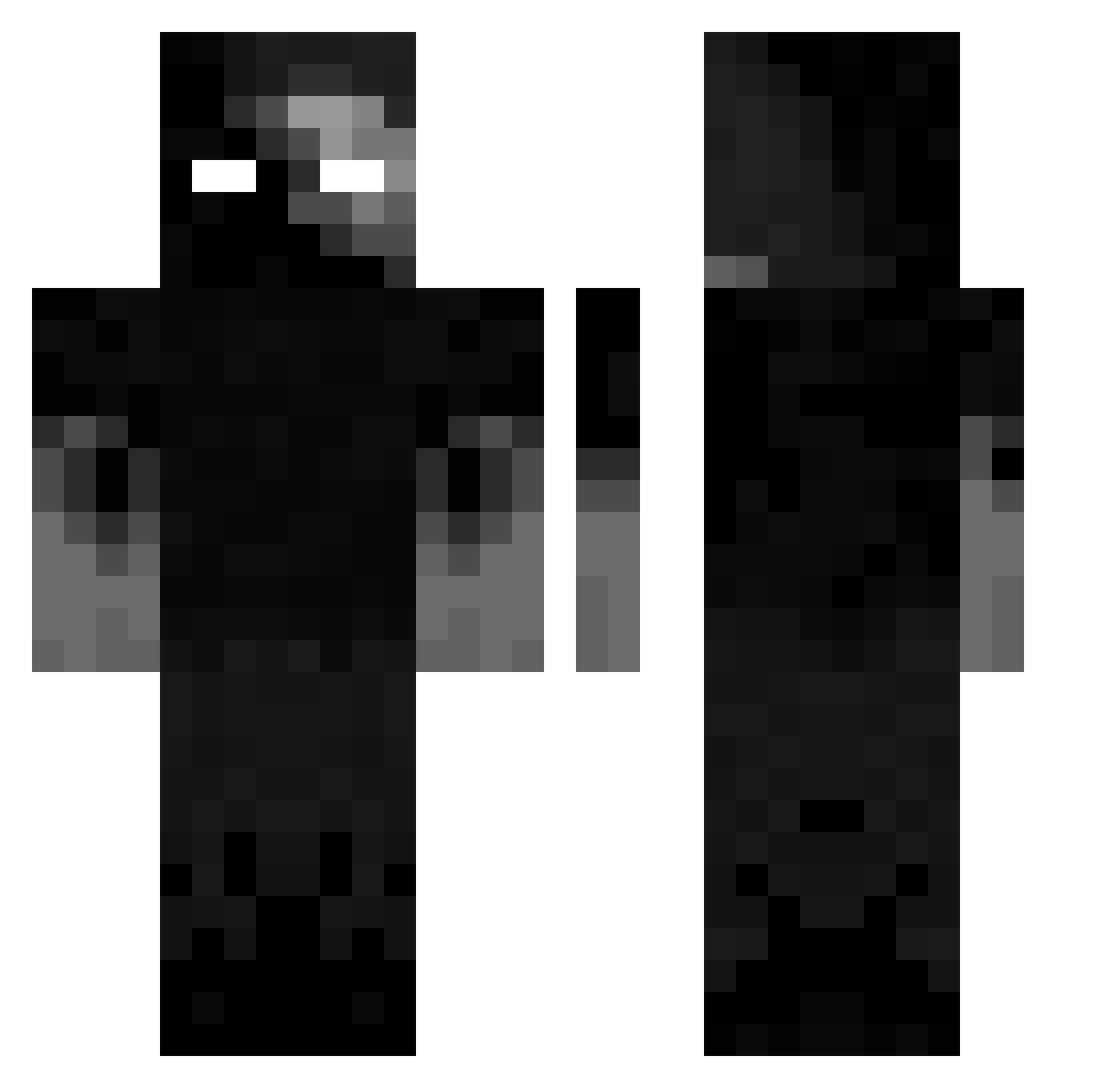 jmz340 Minecraft skin, front and back view