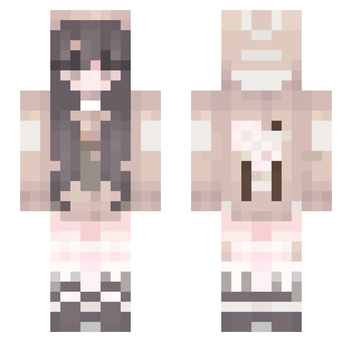 Somebody2177 Minecraft skin, front and back view
