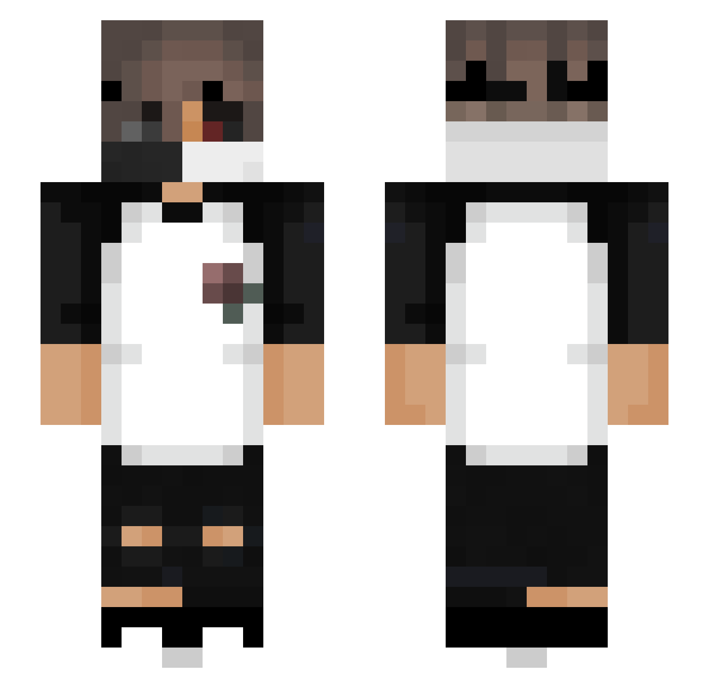 Aronne__ Minecraft skin, front and back view
