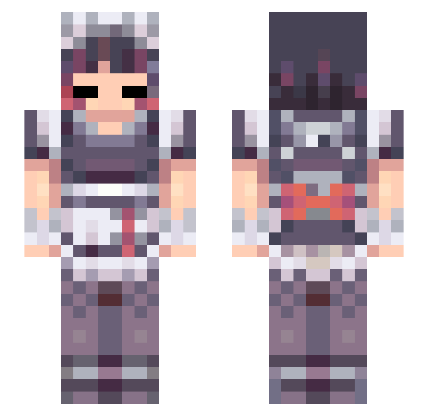 LurantisTod Minecraft skin, front and back view