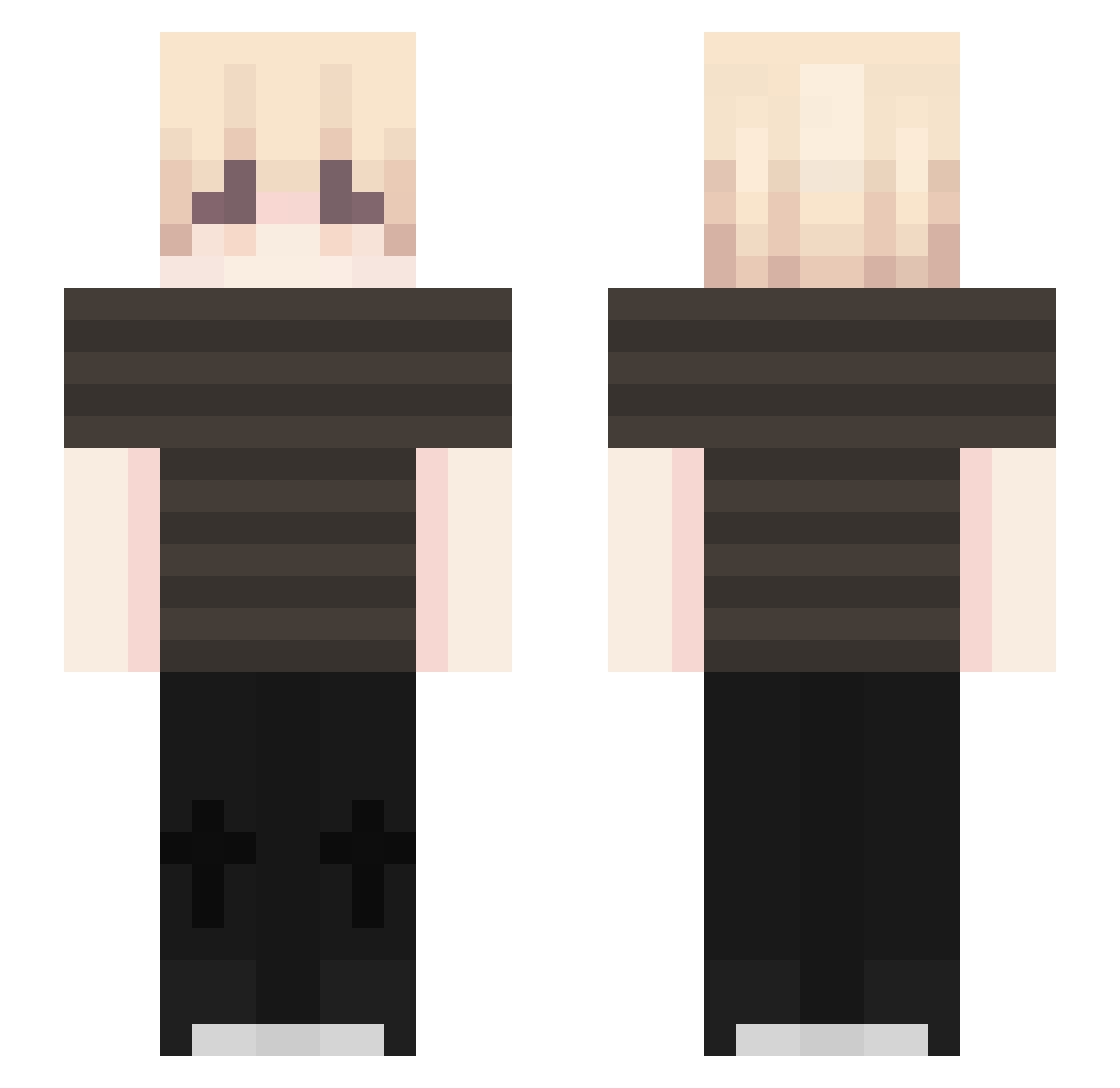 sqruu_ Minecraft skin, front and back view