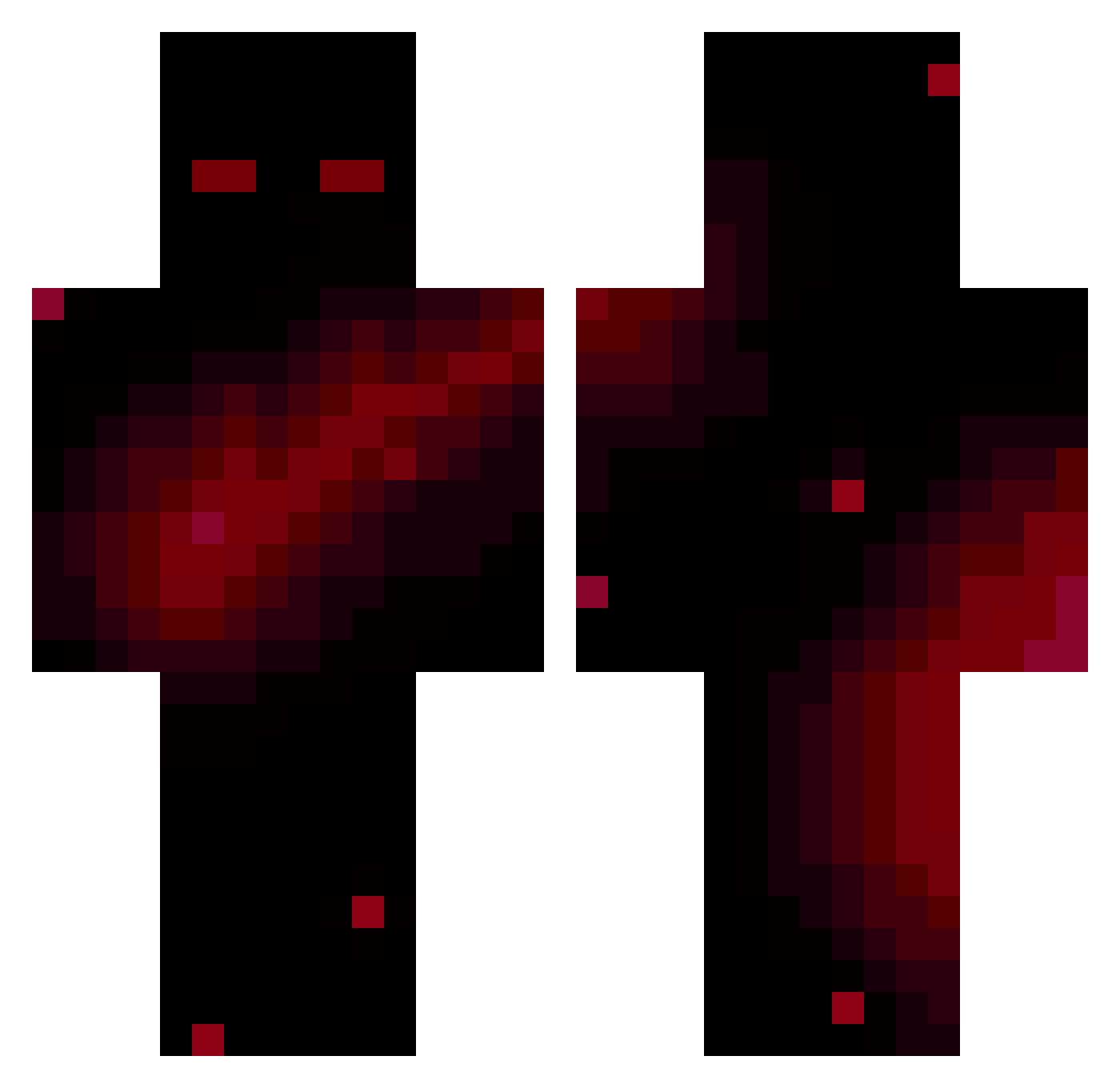 QueazyLlama7284 Minecraft skin, front and back view