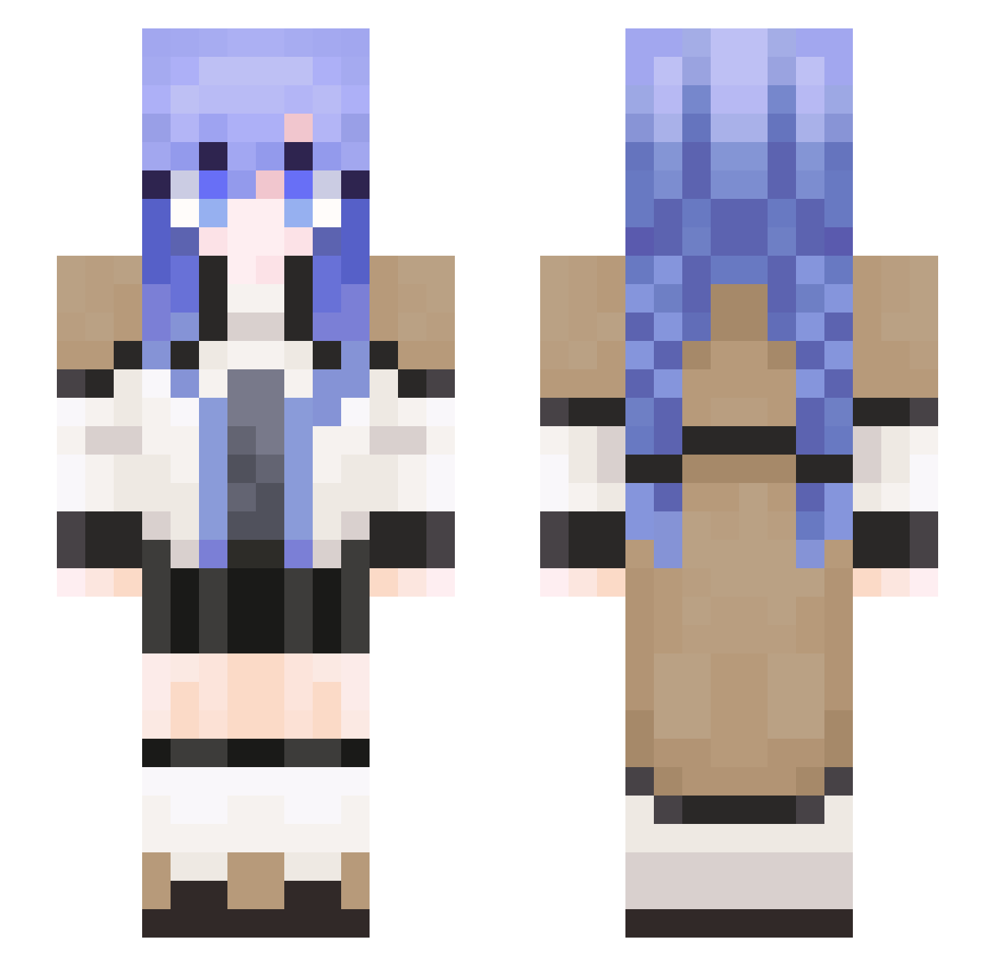 Johnnyjiang4 Minecraft skin, front and back view