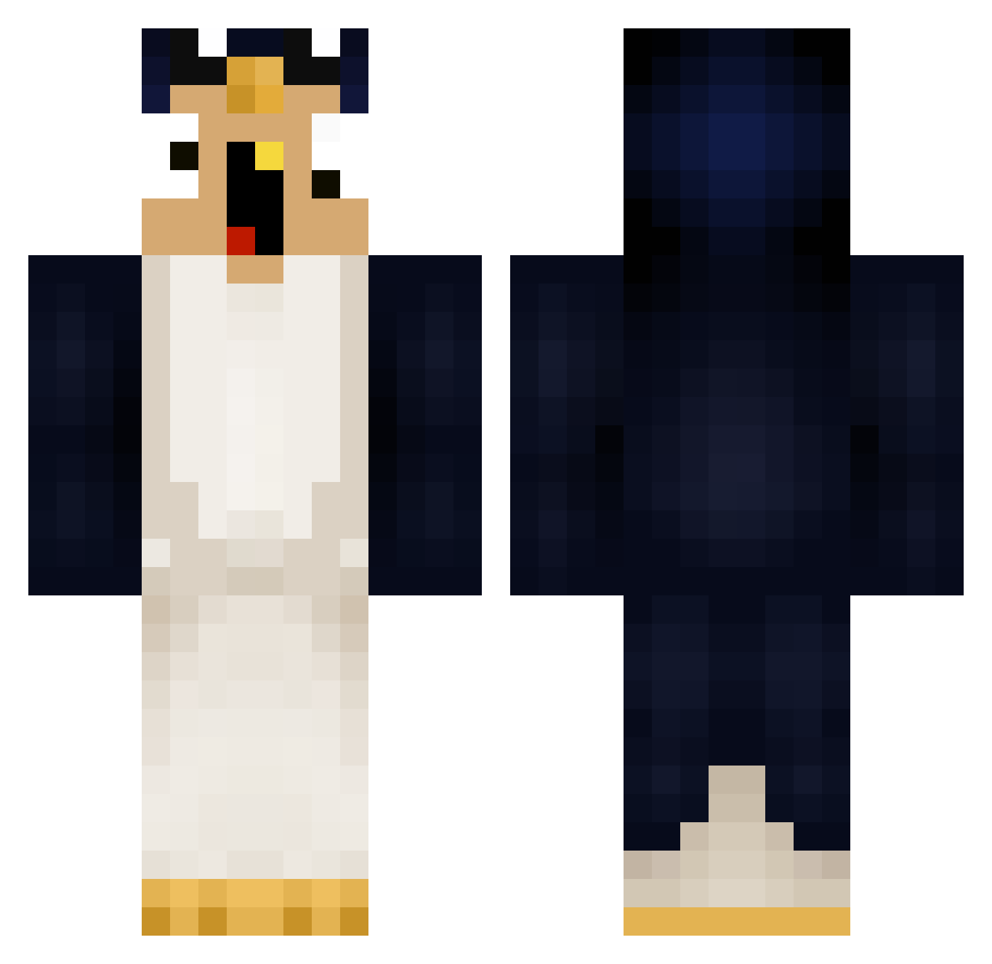 Lagatro Minecraft skin, front and back view