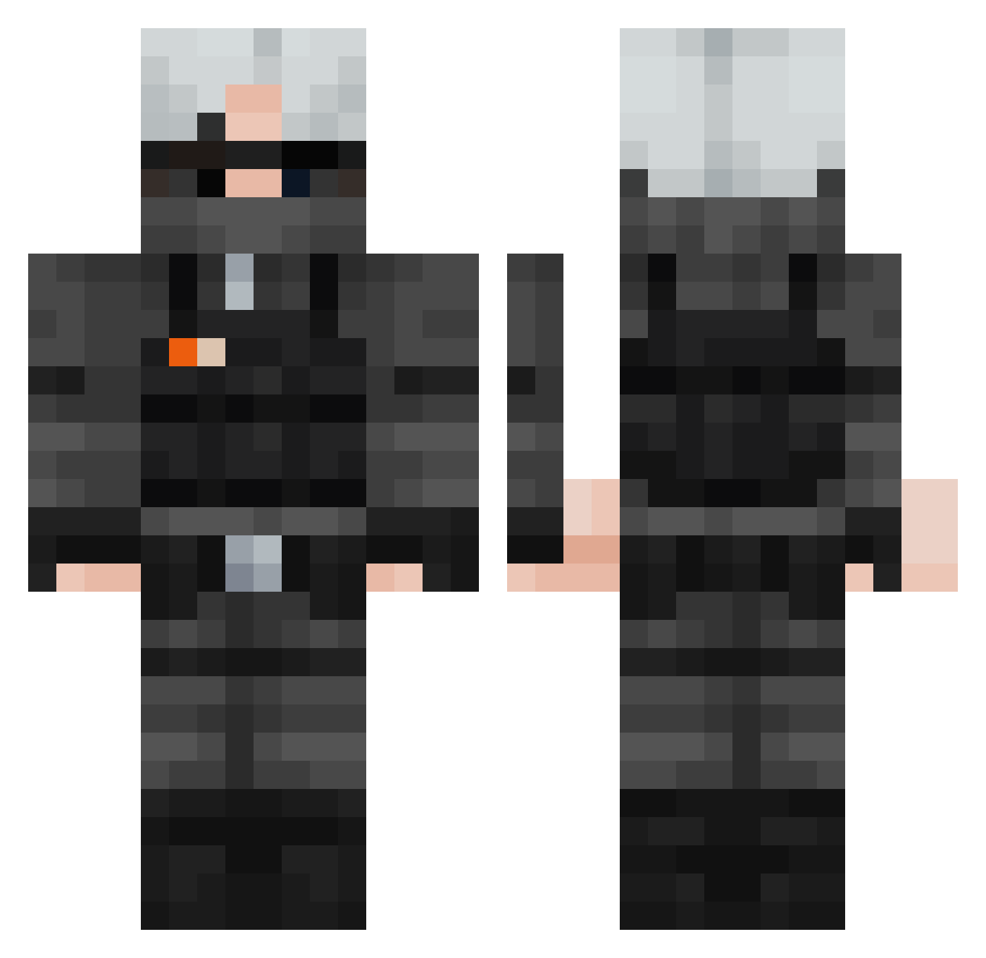 Cosm8s_ Minecraft skin, front and back view
