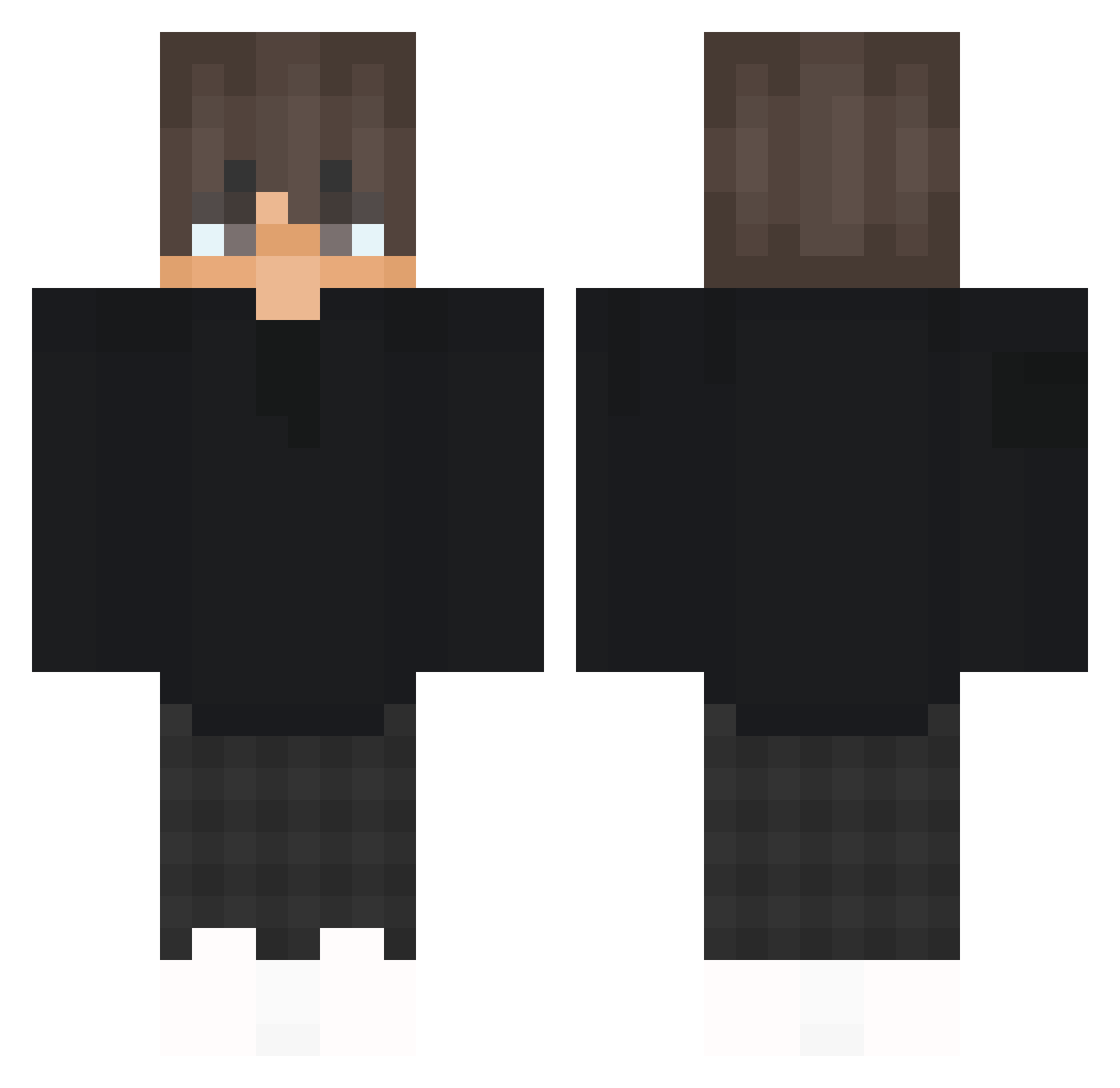 I_Stelo Minecraft skin, front and back view