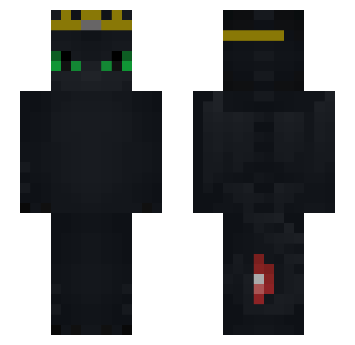 OST4D Minecraft skin, front and back view