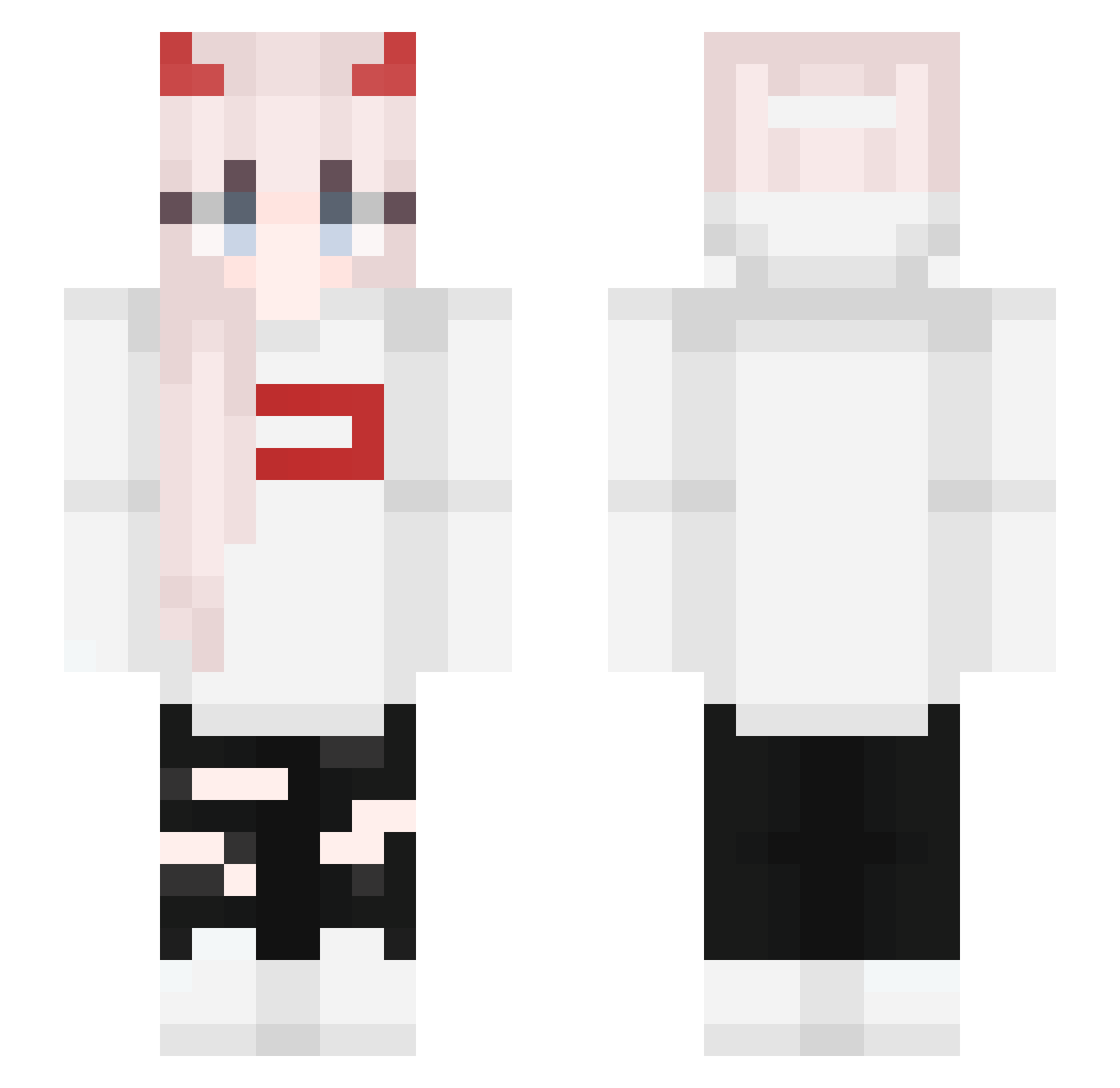 ShinonoN_ Minecraft skin, front and back view
