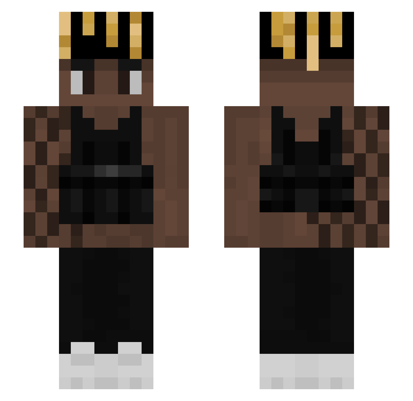 ten_etc Minecraft skin, front and back view