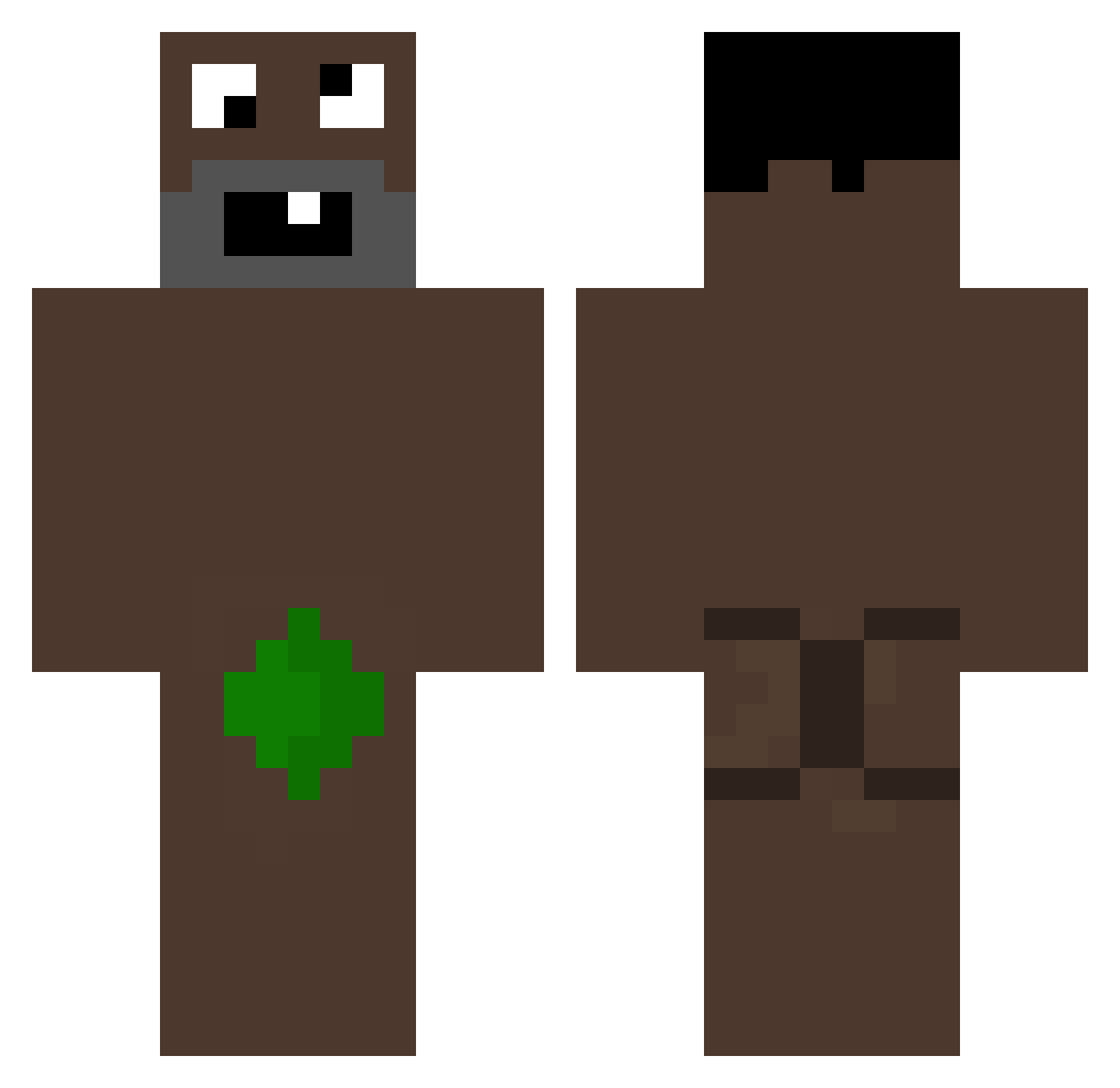 SoyOrionMc Minecraft skin, front and back view