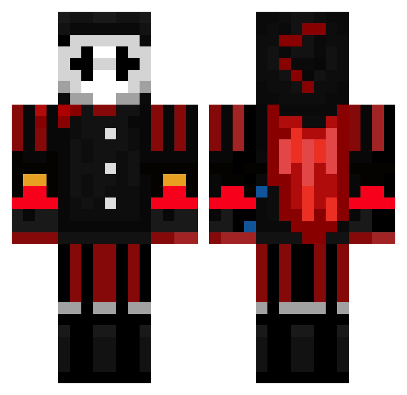 pabloGG8 Minecraft skin, front and back view