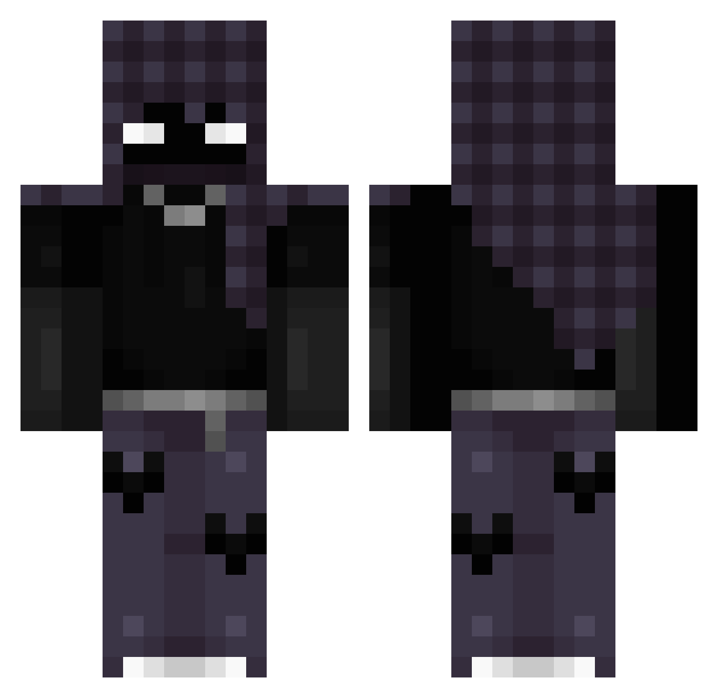 fifik123w Minecraft skin, front and back view