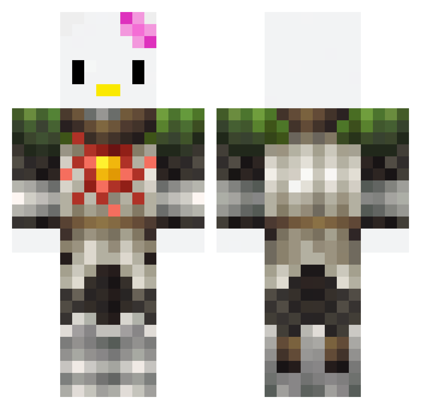 Quillion245 Minecraft skin, front and back view