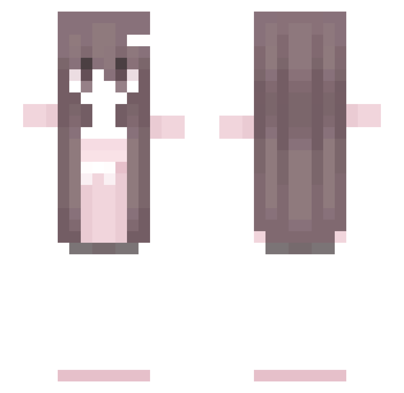riedrich Minecraft skin, front and back view