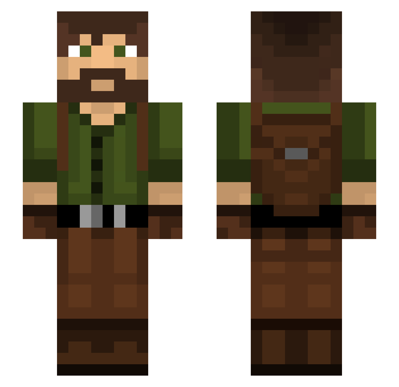 SuperGraham339 Minecraft skin, front and back view