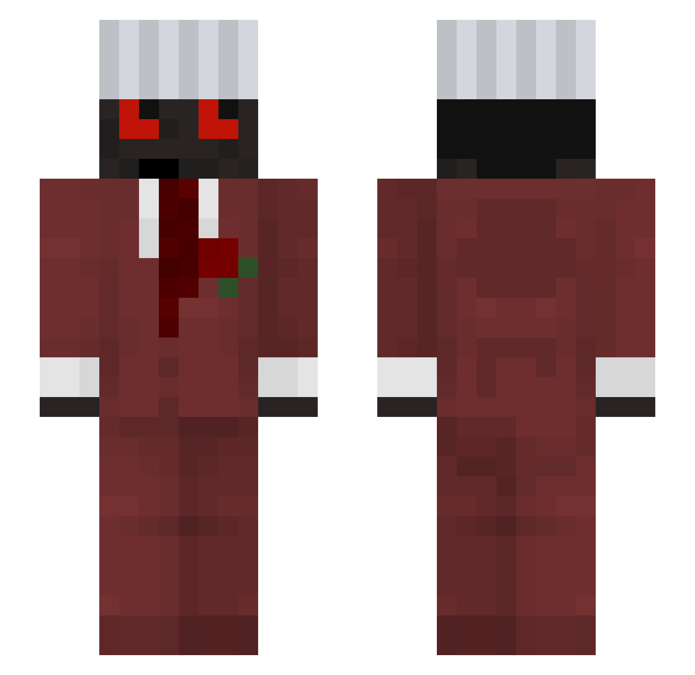 chefdevin Minecraft skin, front and back view