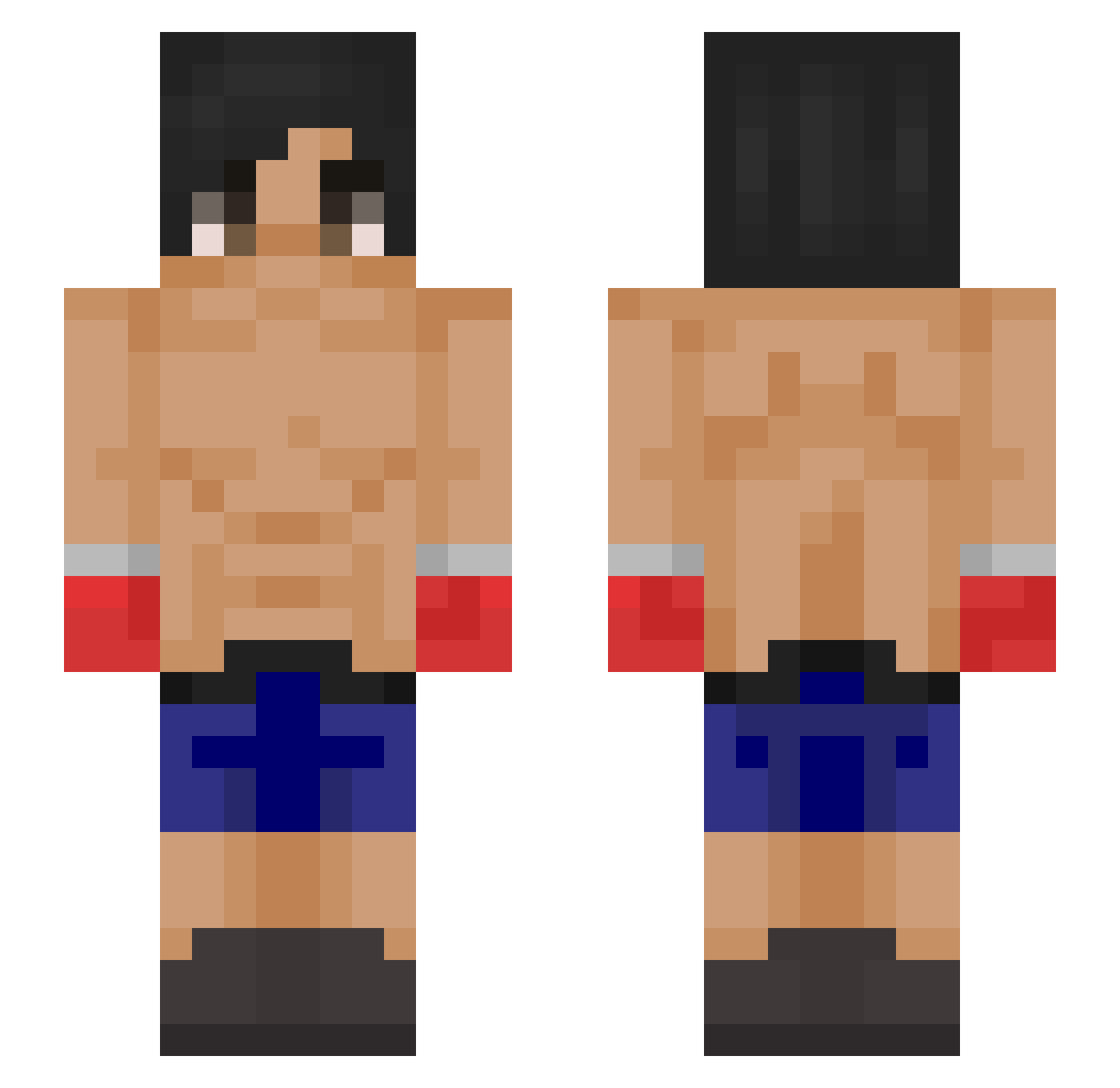 andrewchg Minecraft skin, front and back view