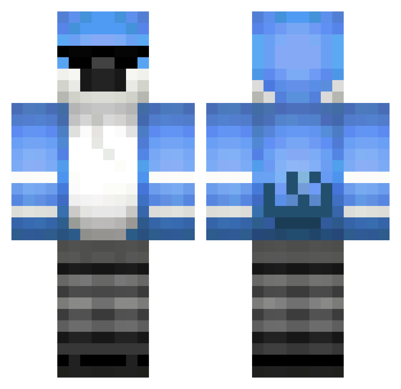 centurybruh Minecraft skin, front and back view