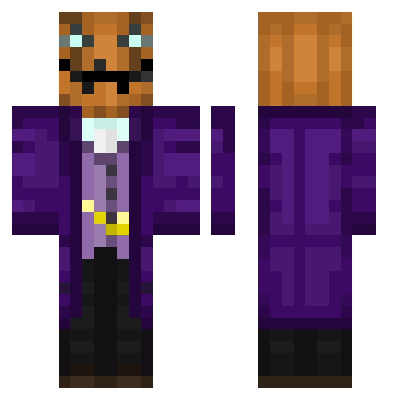 efam Minecraft skin, front and back view