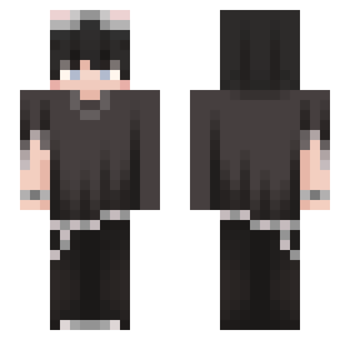 kind_Koala1 Minecraft skin, front and back view
