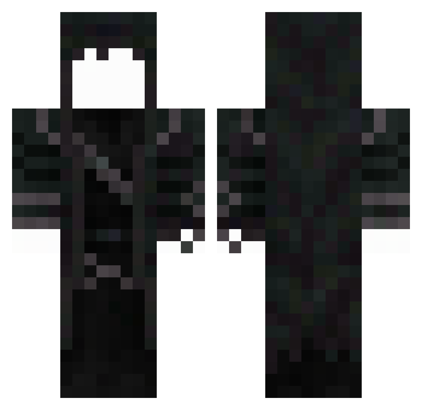 polabuga Minecraft skin, front and back view